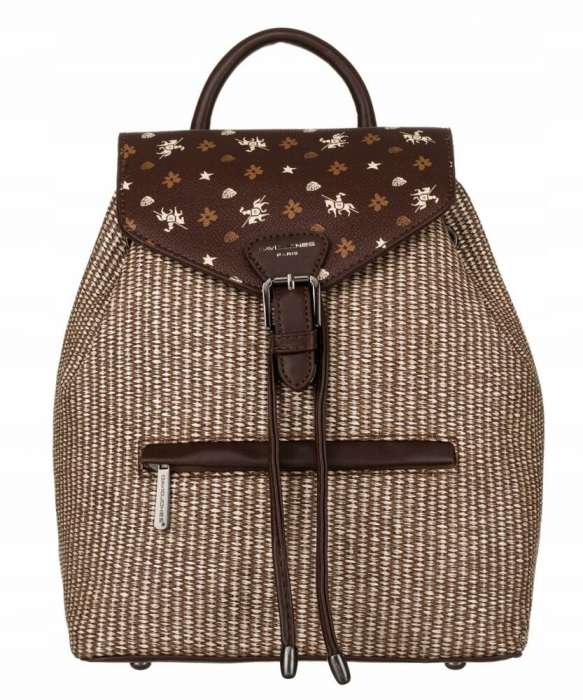 Rucsac elegant de dama din piele ecologica - David Jones PTR-6875-3 BRO [2]