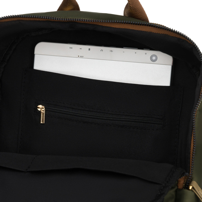 Rucsac verde, urban, pentru femei, din poliester, cu fermoare - Peterson PTR-PTN JN-11-0177 GREEN [18]