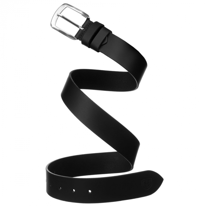 Curea elegantă, neagră, pentru bărbați, din piele naturală - Peterson PTR-PTN LTP-SMO-85 BLACK [7]
