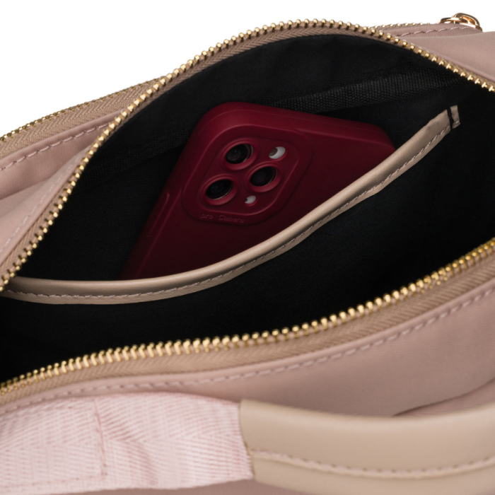 Geantă de damă din nylon roz cu închidere cu fermoar - Peterson PTR-PTN JN-13-0276 PINK [21]