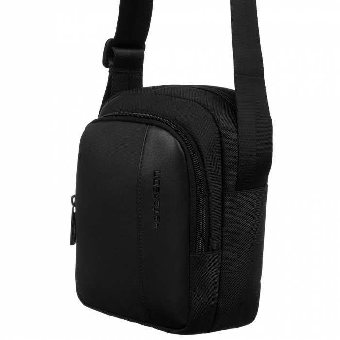 Geantă messenger neagră, mică pentru bărbați - Peterson PTR-PTN TO-YG-01 BLACK [4]