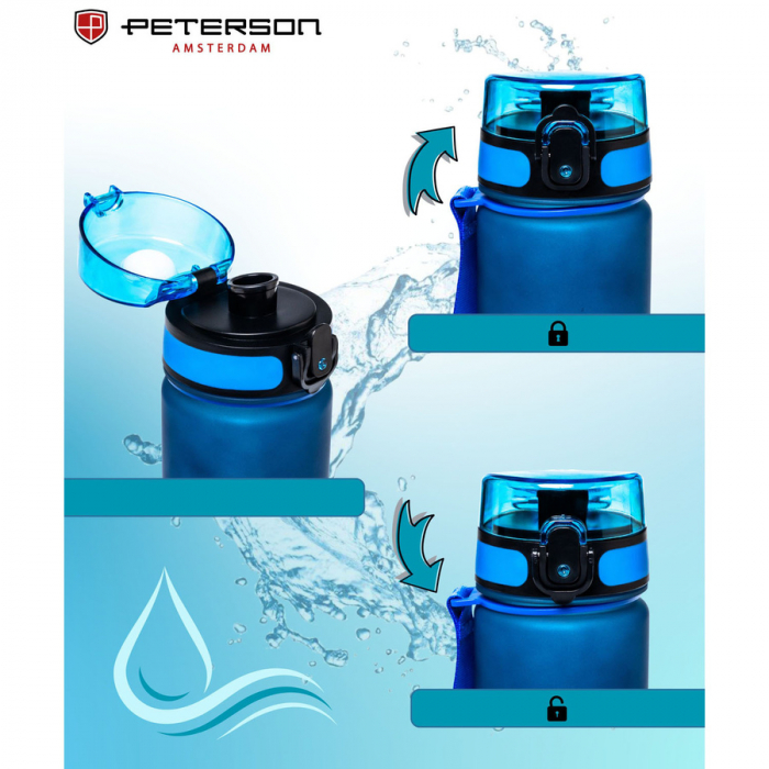 Sticlă de apă Tritan albastră - Peterson PTR-PTN HY-001-750-9492 [7]