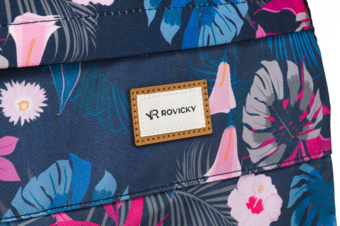 Rucsac clasic de damă din poliester cu model de plante - Rovicky PTR-R-PST-9282 04 [5]