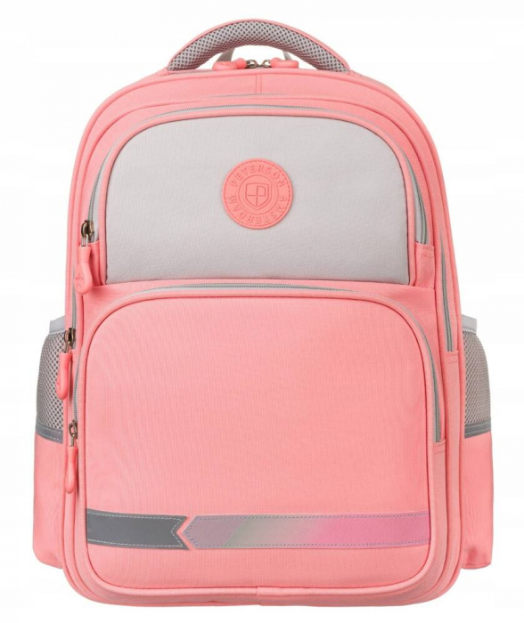 Rucsac de scoala roz din poliester respirabil - Peterson PTR-PTN PS1-6043 PI [2]