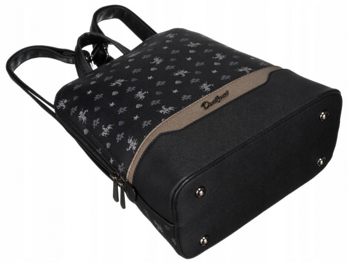 Rucsac elegant de dama din piele ecologica - David Jones 6866-2 BL [8]