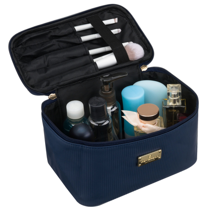 Geantă cosmetică din material sintetic bleumarin cu mâner practic - Peterson PTR-PTN KOS-DA-11P NAVY [5]