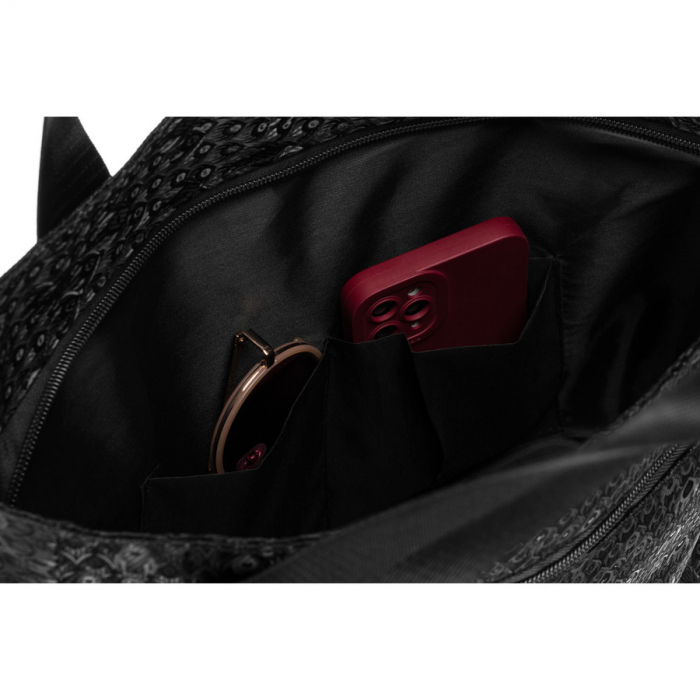 Geantă de cumpărături din material textil negru - Rovicky PTR-R-TZ-01-2417 BLACK W [5]