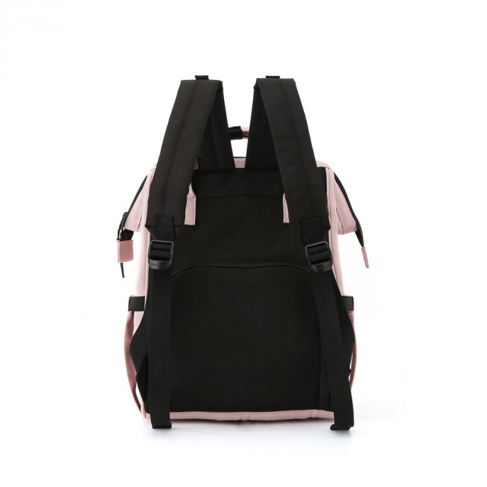 Rucsac roz pentru mămici cu multe buzunare practice - Himawari PTR-1208-10 [3]
