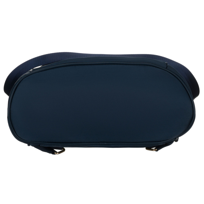 Rucsac de damă din nailon și piele ecologică de culoare bleumarin, cu închidere cu fermoar - Peterson PTR-PTN JN-12-0207 NAVY [21]