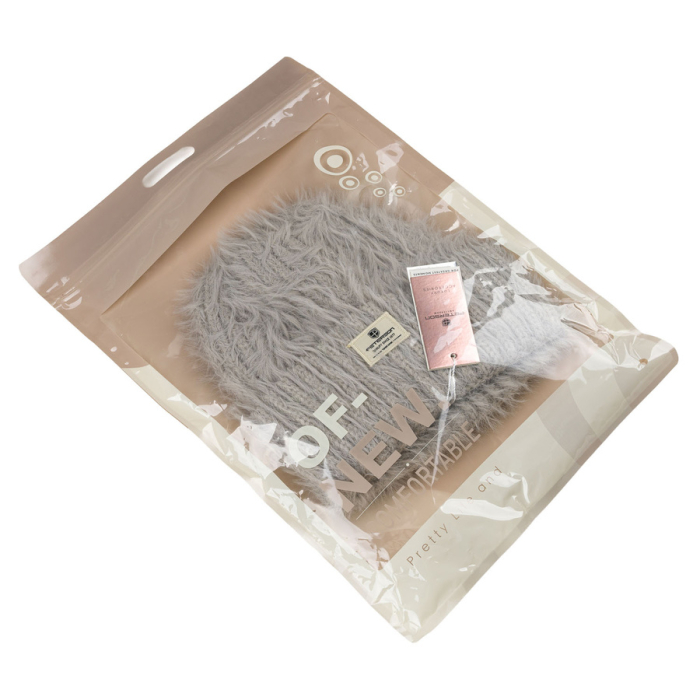 Căciulă gri de iarnă pentru femei, din nailon - Peterson PTR-PTN HAT-11-5530 L.GR [11]