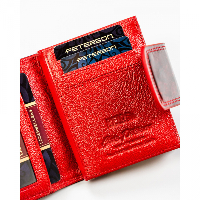 Portofel dama din piele naturala Peterson PTR-PTN PS329-FDS RED [8]