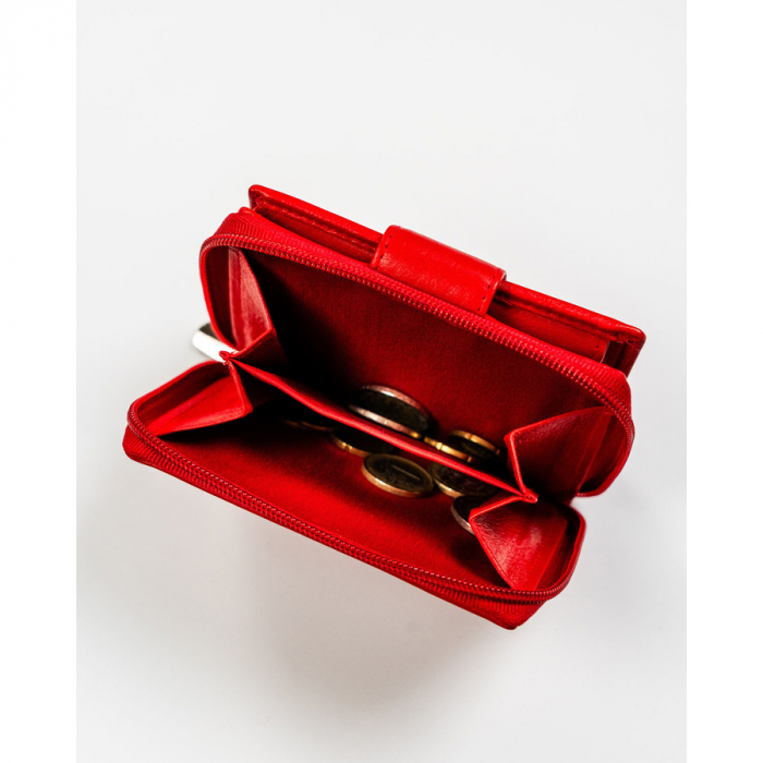 Portofel dama din piele naturala Rovicky PTR-R-DLL2-NCD-BL RED [9]