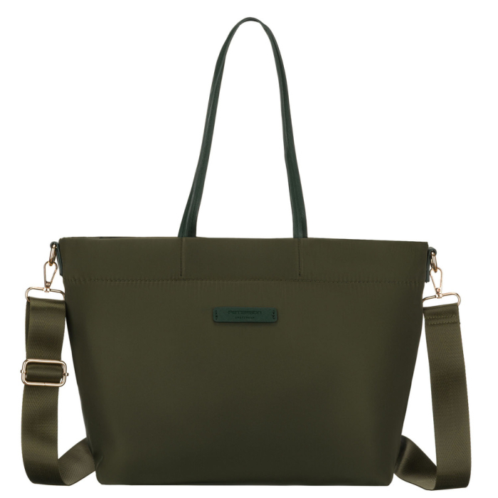 Geantă de damă verde din nylon, cu un singur compartiment, cu curea detașabilă și reglabilă - Peterson PTR-PTN JN-10-0122 GREEN [4]