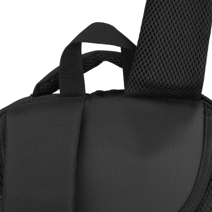 Rucsac spațios din poliester negru, cu compartiment pentru laptop și retractor - Peterson [9]