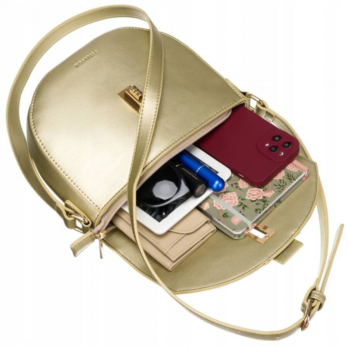 Geantă dama messenger din piele ecologică - Peterson PTR-PTN 1379-9596 GOLD [8]