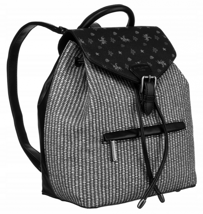Rucsac elegant de dama din piele ecologica - David Jones PTR-6875-3 BL [10]