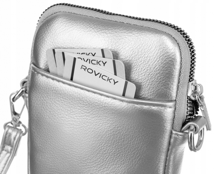 Mini geanta de dama din piele ecologica - Rovicky PTR-R-KP-10-HRH-4249 SIL [5]