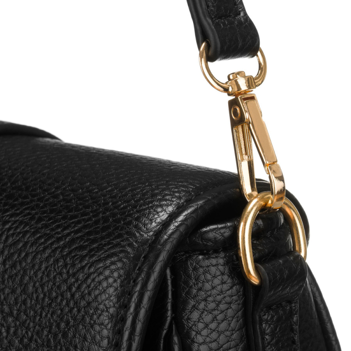 Geantă de umăr mică, neagră, pentru femei, din piele ecologică - Peterson PTN TOR-ALE-23-5135 [5]