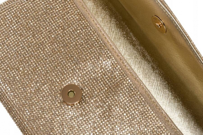 Geantă clutch de damă elegantă cu zirconi - Peterson PTR-PTN XS102-8726 GOLD [6]