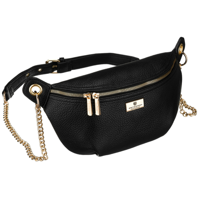 Geantă elegantă de damă din piele ecologică de culoare neagră - Peterson PTR-PTN MIS-06-1983 BLAC [2]