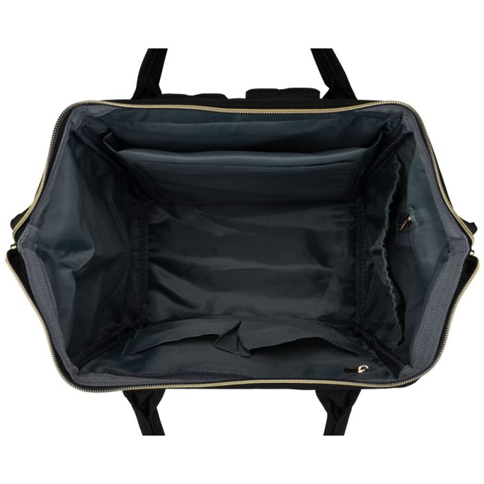 Rucsac de damă din poliester gri și negru, perfect pentru bagaj de mână - Peterson PTR-PTN ALFA BL-BL [18]