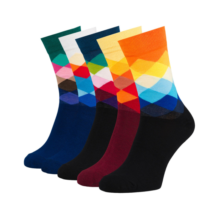 Set de 5 perechi de șosete bărbătești, mărimea 40-45, din bumbac și poliester - Peterson PTR-PTN SML-S5-40-45-RO2 [2]