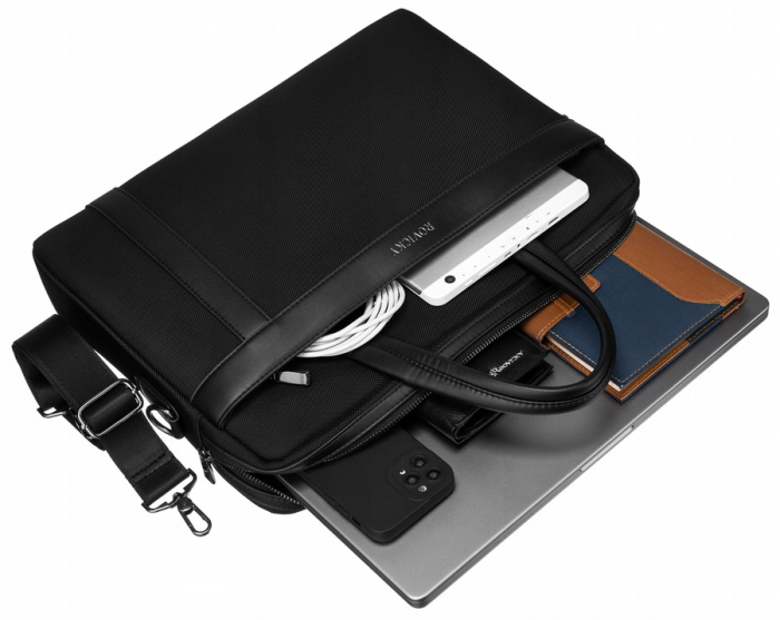 Geantă pentru laptop pentru bărbați de până la 14 inchi - Rovicky PTR-R-C5905-6793 BL [7]
