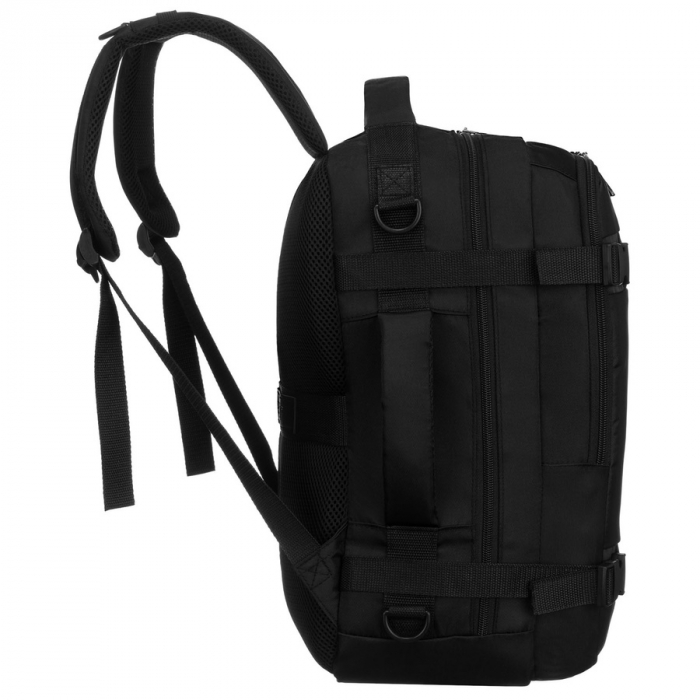 Rucsac de călătorie negru din poliester, perfect pentru bagajul de mână - Peterson PTR-PTN BIELIK-6491 BLAC [2]