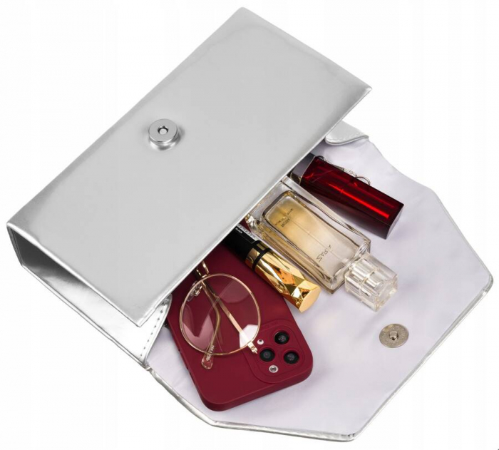Geantă clutch de damă elegantă cu lant - Rovicky PTR-R-XS006-7295 SIL [7]