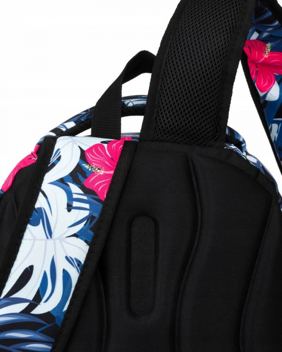 Rucsac pentru scoala din poliester cu model de plante cu un buzunar frontal mare - Peterson PTR-PTN 77711-6623 PRT-1 [8]