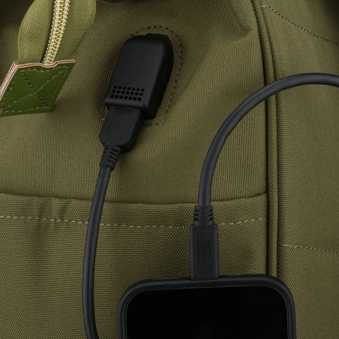 Rucsac de damă verde din poliester cu compartiment pentru laptop și bretele reglabile - Peterson PTR-PTN ALFA GREEN [14]