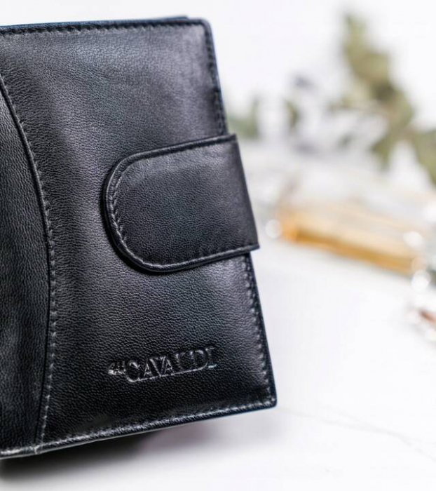 Portofel dama din piele naturala Cavaldi RD-09-GCL-2524 BL [3]