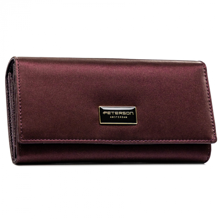 Portofel din piele pentru femei Peterson PTR-PTN PS122-HNL PURPLE [2]