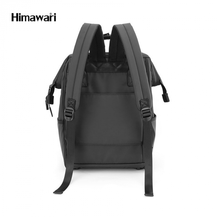 Rucsac negru din nylon impermeabil echipat cu un port USB - Himavari PTR-1884-05 [3]
