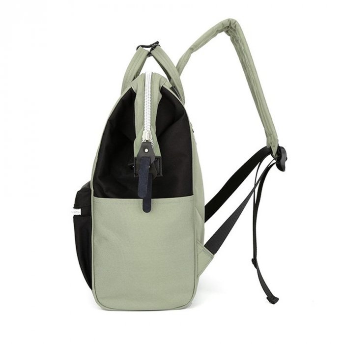 Rucsac spațios pentru laptop verde și negru cu port USB - Himawari PTR-1881-37(1) [8]