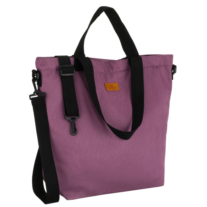 Geantă de damă mov, cu un singur compartiment, cu fermoar și buzunar exterior - Rovicky PTR-R-TZ15605-ZJ PURPLE [1]