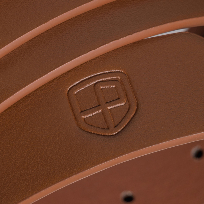 Curea universală pentru femei din piele ecologică maro cu cataramă argintie - Peterson PTR-PTN STU-14S1 [3]