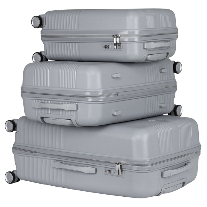 Set de valize de călătorie din plastic ABS gri - Peterson PTR-PTN PP-09-SET3-1556 [12]