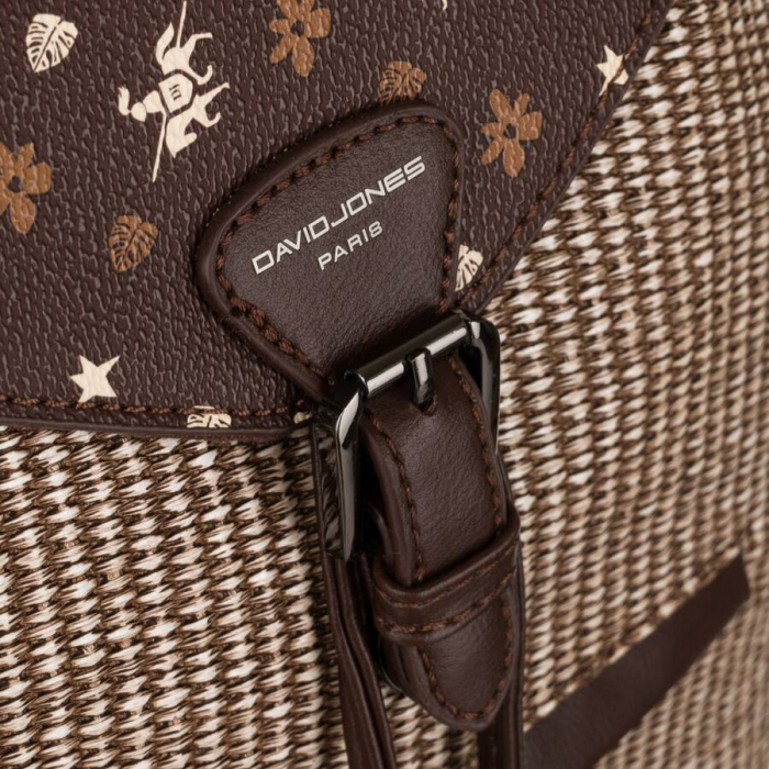 Rucsac elegant de dama din piele ecologica - David Jones PTR-6875-3 BRO [4]