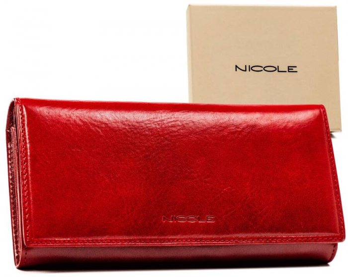 Portofel dama din piele naturala Nicole F14268 RE [2]