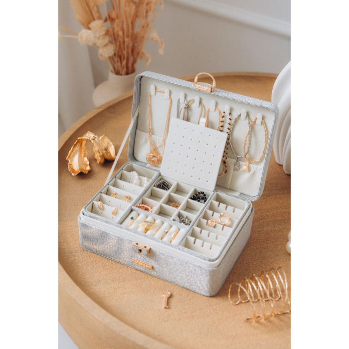 Cutie gri, elegantă, cu zăvor și cheie - Peterson PTR-PTN SZK-08-3118 GREY [5]