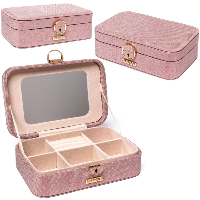 Cutie roz spațioasă și elegantă, cu încuietoare cu cheie - Peterson PTR-PTN SZK-07-3064 ROSE [1]