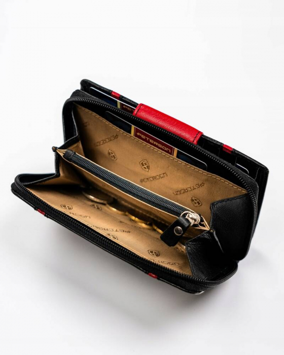 Portofel dama din piele naturala Peterson PTR-PTN KA-27-9634 BL [8]