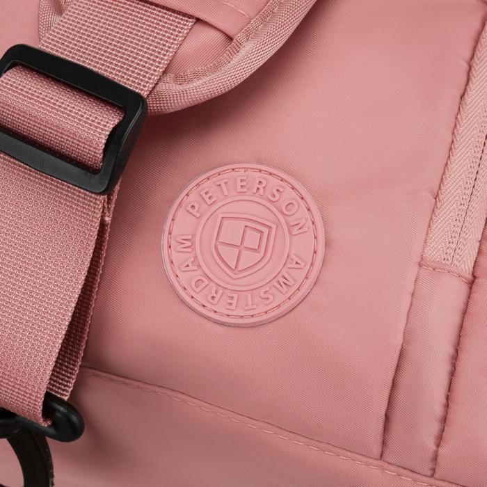 Geantă de voiaj sport din poliester roz cu închidere cu fermoar - Peterson PTR-PTN 24480 D.PINK-D.P [12]