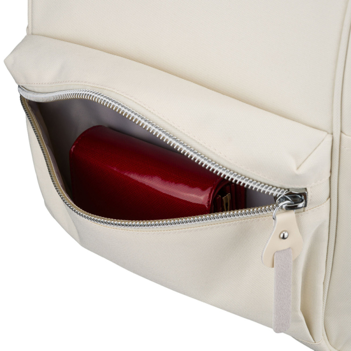 Rucsac ecru pentru femei din poliester cu compartiment pentru laptop și port USB - Peterson PTR-PTN BETA ECRU [17]