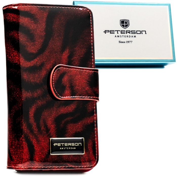 Portofel din piele pentru femei Peterson PTR-PTN PS116-TDS RED [1]