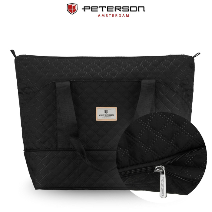 Geantă de antrenament neagră, cu un singur compartiment, din poliester - Peterson PTR-PTN PIK-02-8571 BLAC [5]