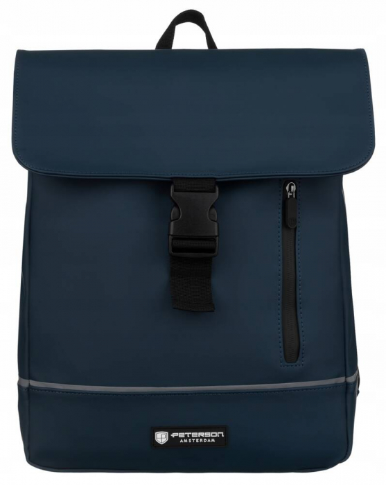 Rucsac solid de oraș din material sintetic cu husă inclusă - Peterson PTR-PTN EB97-6526 NA [2]