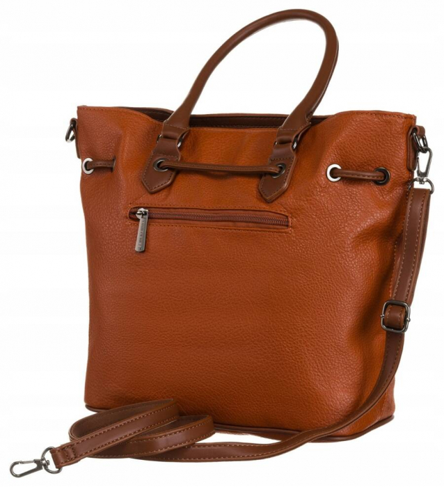 Geanta de dama din piele ecologica cu motiv piele de sarpe - David Jones PTR-6885-5 COG [3]