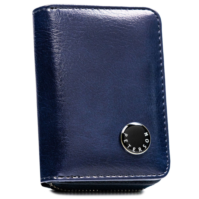Portofel mic de damă din piele naturală și ecologică, bleumarin - Peterson PTR-PTN PX33-F773 NAVY [2]